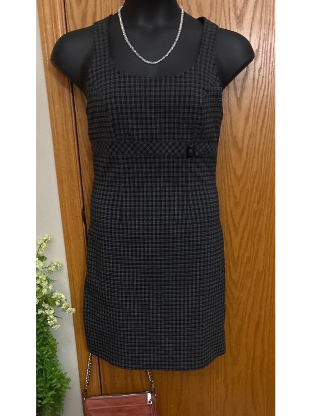 Vintage dark academia Tickets size 9 plaid  dress